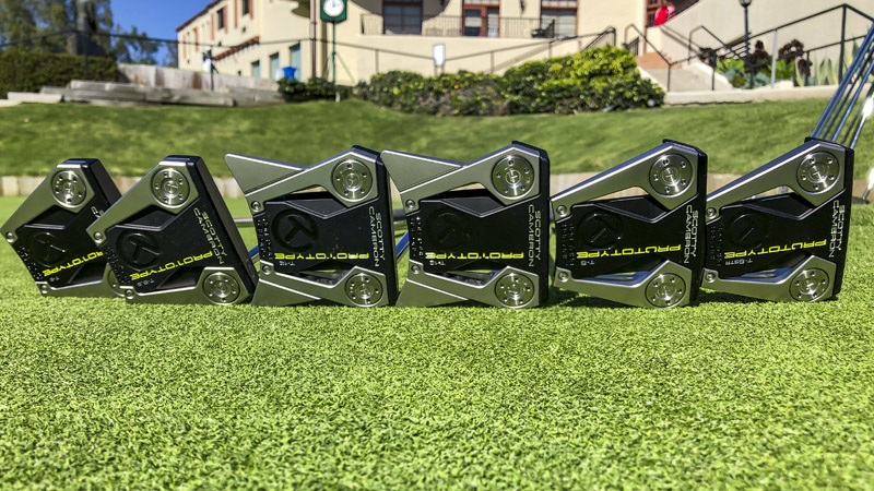 New Phantom X Tour Prototype putters all in a row.