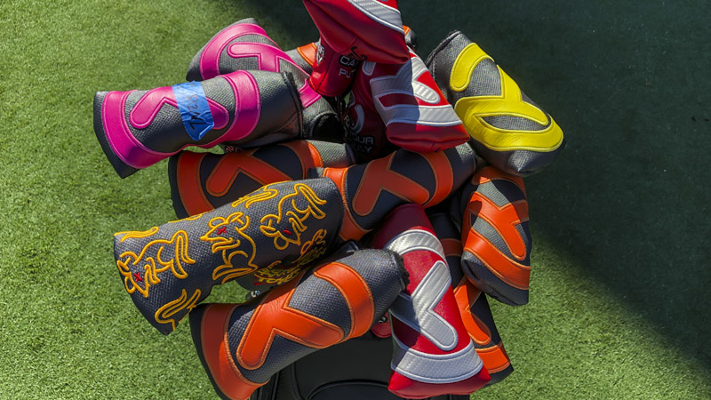 A colorful bunch of headcovers for spring.