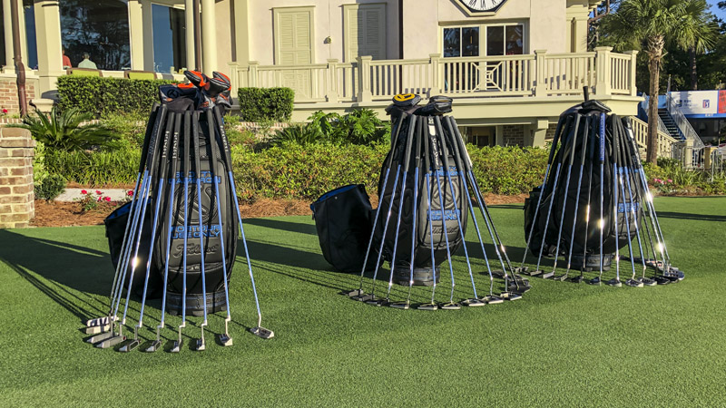 Our staff bags at the ready in Hilton Head, SC.
