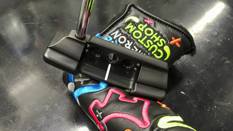 Tour Only Select Newport 2 Notchback with a Dancing Junk Yard Dog Custom Shop headcover.
