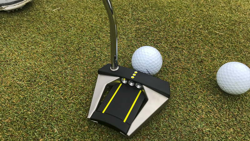 Tour Only Phantom X T6 Prototype on the practice green.