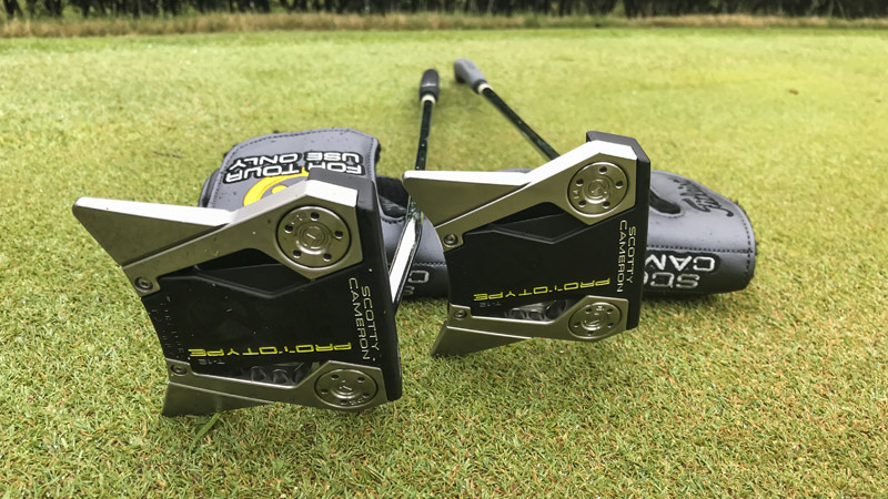 Tour Only Phantom X T12 Prototypes on the practice green.