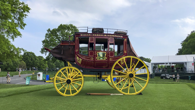 The red and gold stagecoach symbol of Wells Fargo & Company.