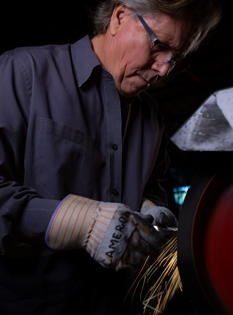 Scotty Cameron Working in his Shop