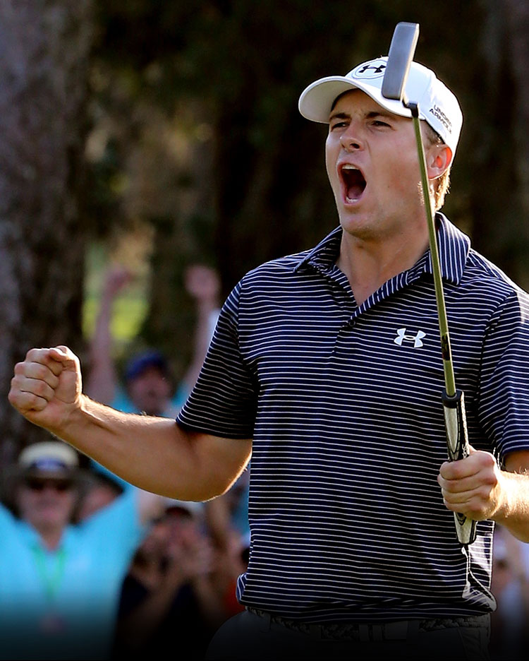 Jordan Spieth Celebrating