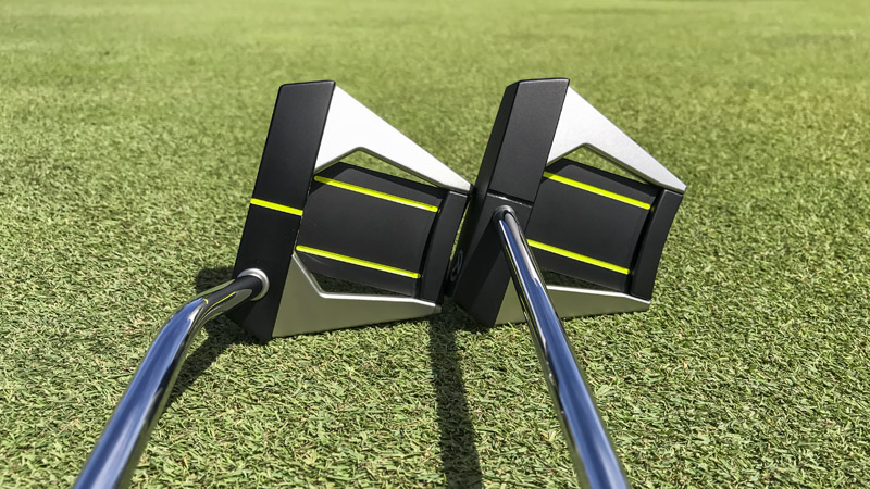 Phantom X T6 Prototype with a mid-bend shaft and a custom Tour Only center sight line with a Phantom X T6 STR Prototype.