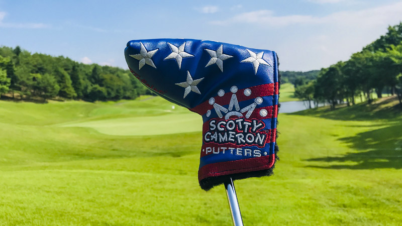 Our Custom Shop Stars & Stripes mid-mallet headcover in Japan.