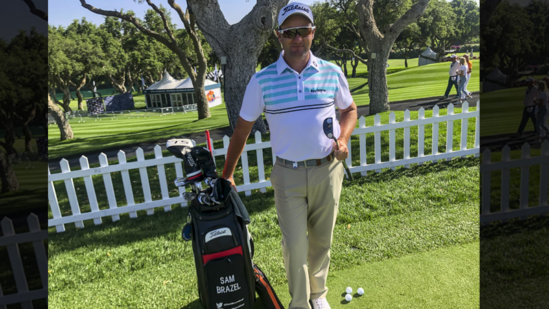 Titleist Brand Ambassador Sam Brazel playing a Del Mar.