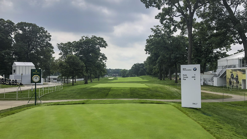 Now teeing off...