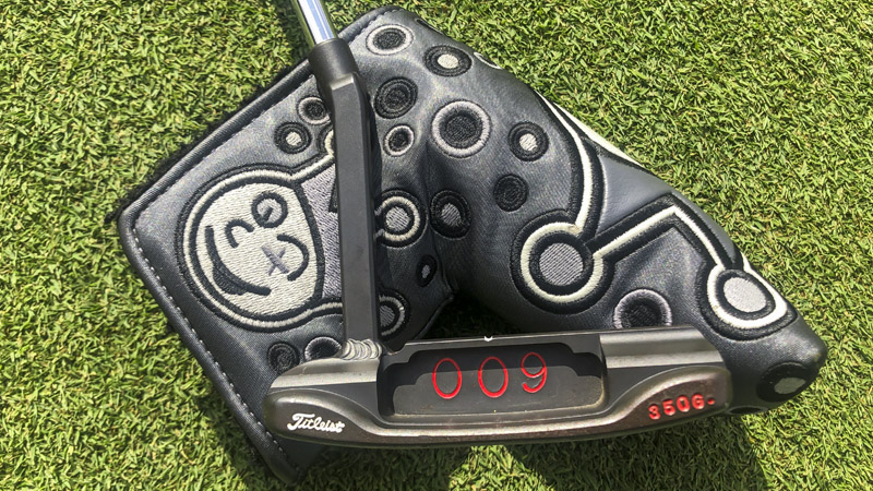009 carbon Tour putter with a welded long neck.