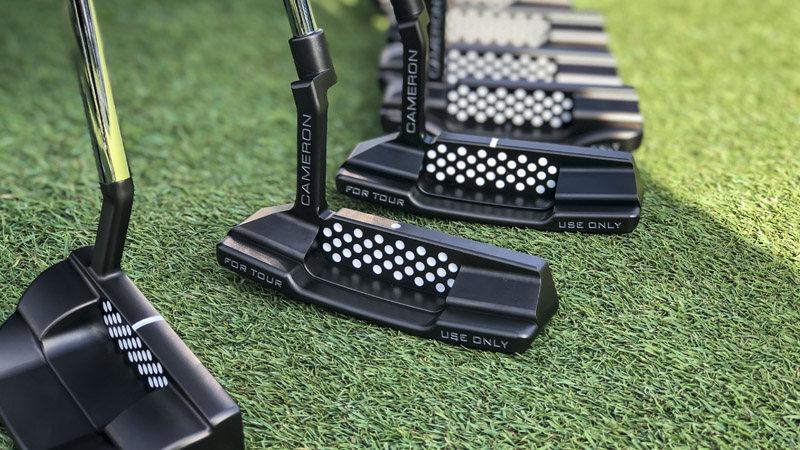 Our lineup of FTUO Teryllium T22 putters at The Greenbrier.