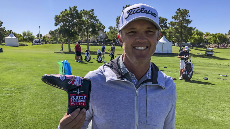 Matt Jones with our 2019 Circle T Viva Las Vegas headcover.