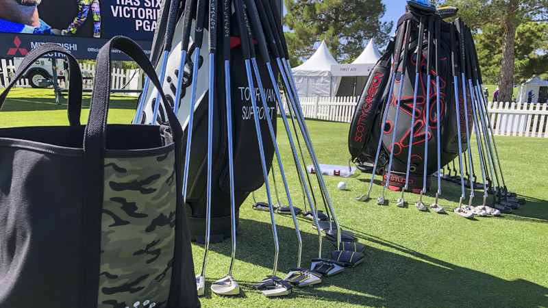 The Scotty Cameron lineup ready to go.