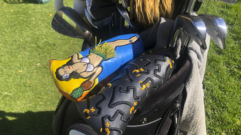 Our Hula Girl headcover made it from Hawaii to Spain.