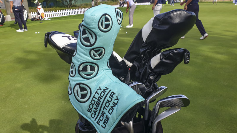 We spot a classic Dancing Circle T headcover.