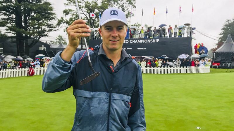 Titleist Ambassador Jordan Spieth with his Scotty Cameron 009.