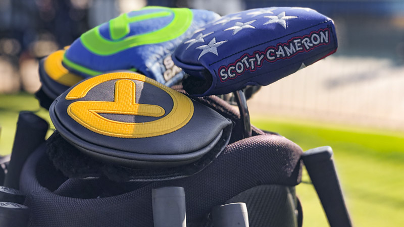 Circle T headcovers on display at The American Express.