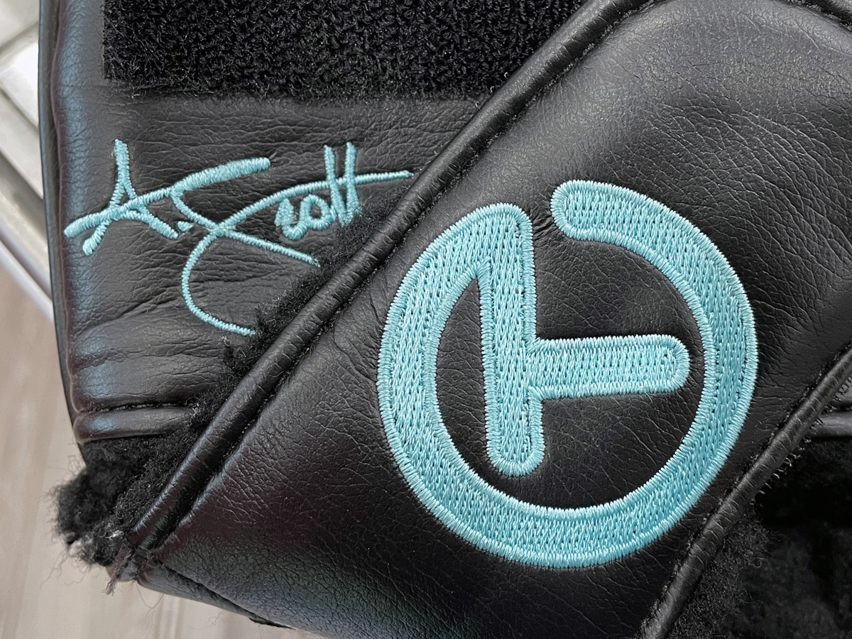 Adam's personal Circle T mallet headcover