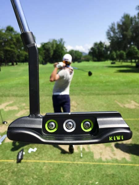 Check out the welded long neck on this Newport Button Back Tour putter.