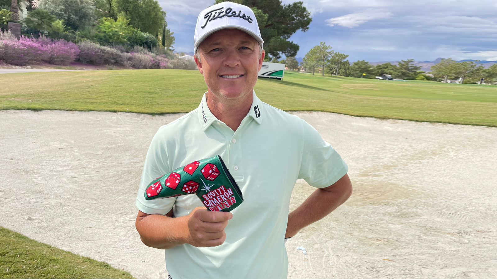 Matt Jones with the new VEGAS Headcover