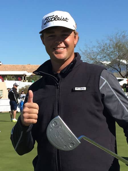 Patton Kizzire at the Waste Management Phoenix Open with his GoLo 5R Tour putter.