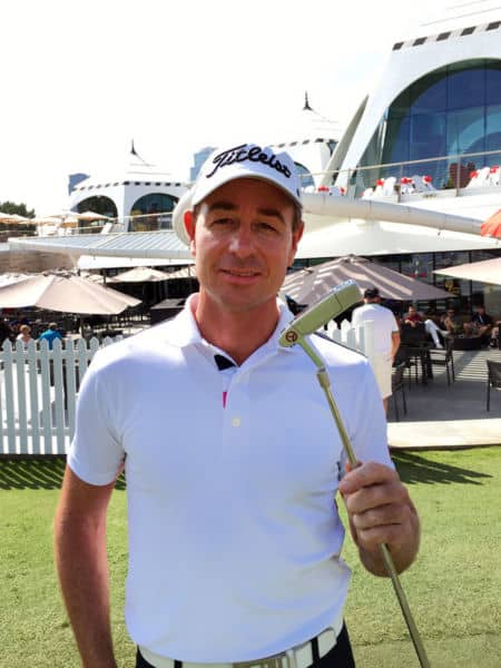 Brett Rumford checking out our new Circle T Select Newport 2.