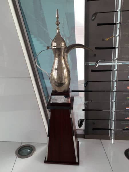 The hardware for the winner.