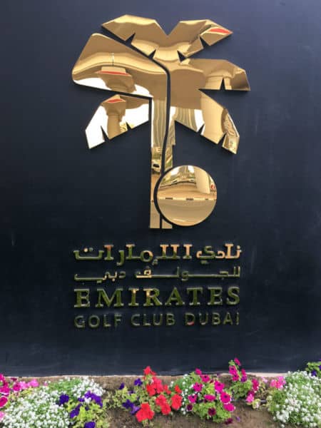 The Emirates Golf Club in Dubai.