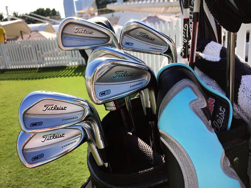 New Titleist 716 CB irons go together perfectly with our new Scotty Dog Circle T headcovers.