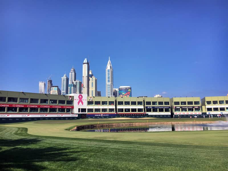 What a backdrop in Dubai.