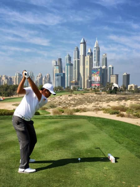Perfect form and a formidable carry.