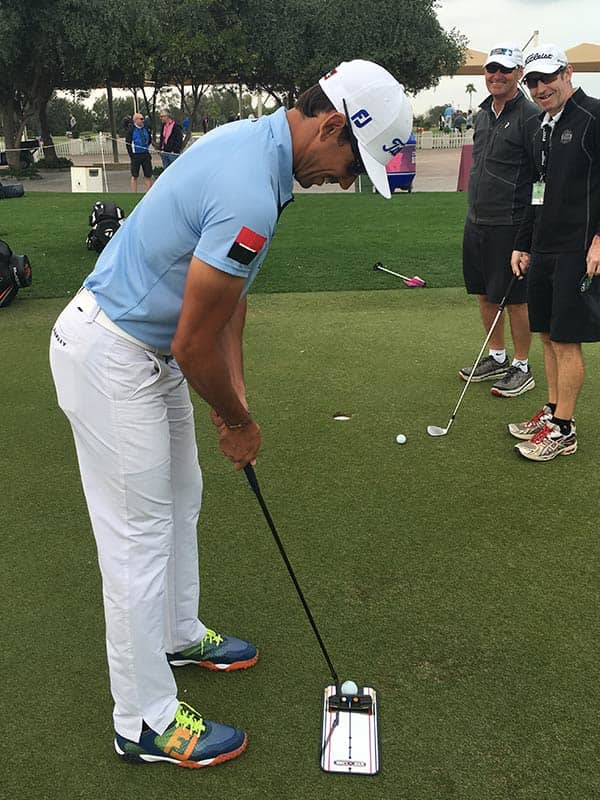 Rafael Cabrera-Bello working with his Newport 2.