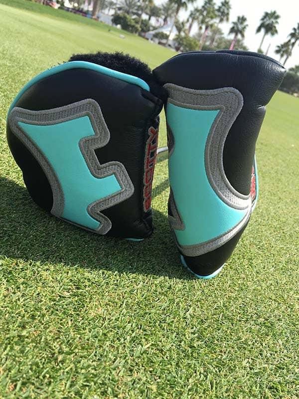 Industrial Scotty Dogs adorn Scotty's latest Tour Only headcovers.