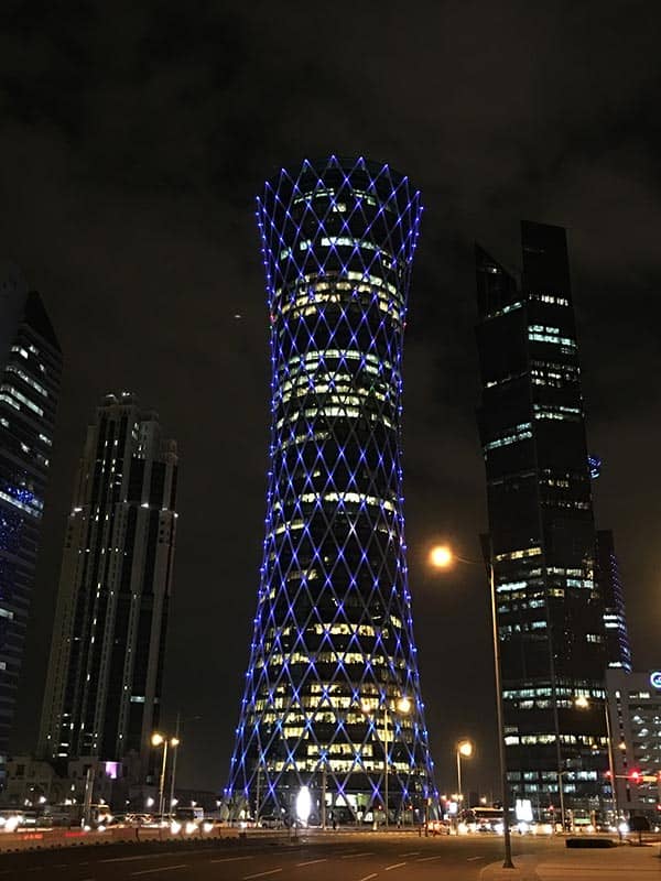 Evening sights in the city.