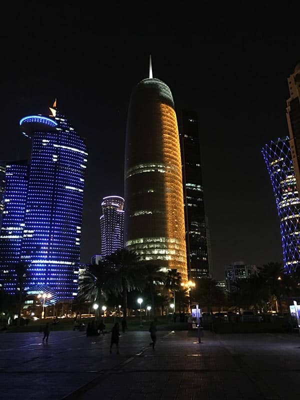 Light show in Doha.