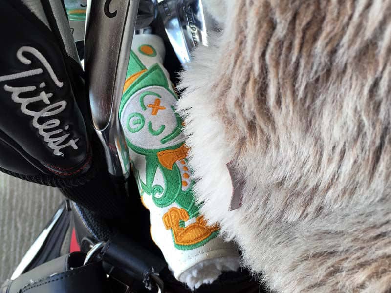 Hard to believe that Scotty made this Top Hat Johnny St. Patrick's Day headcover back in 2010.