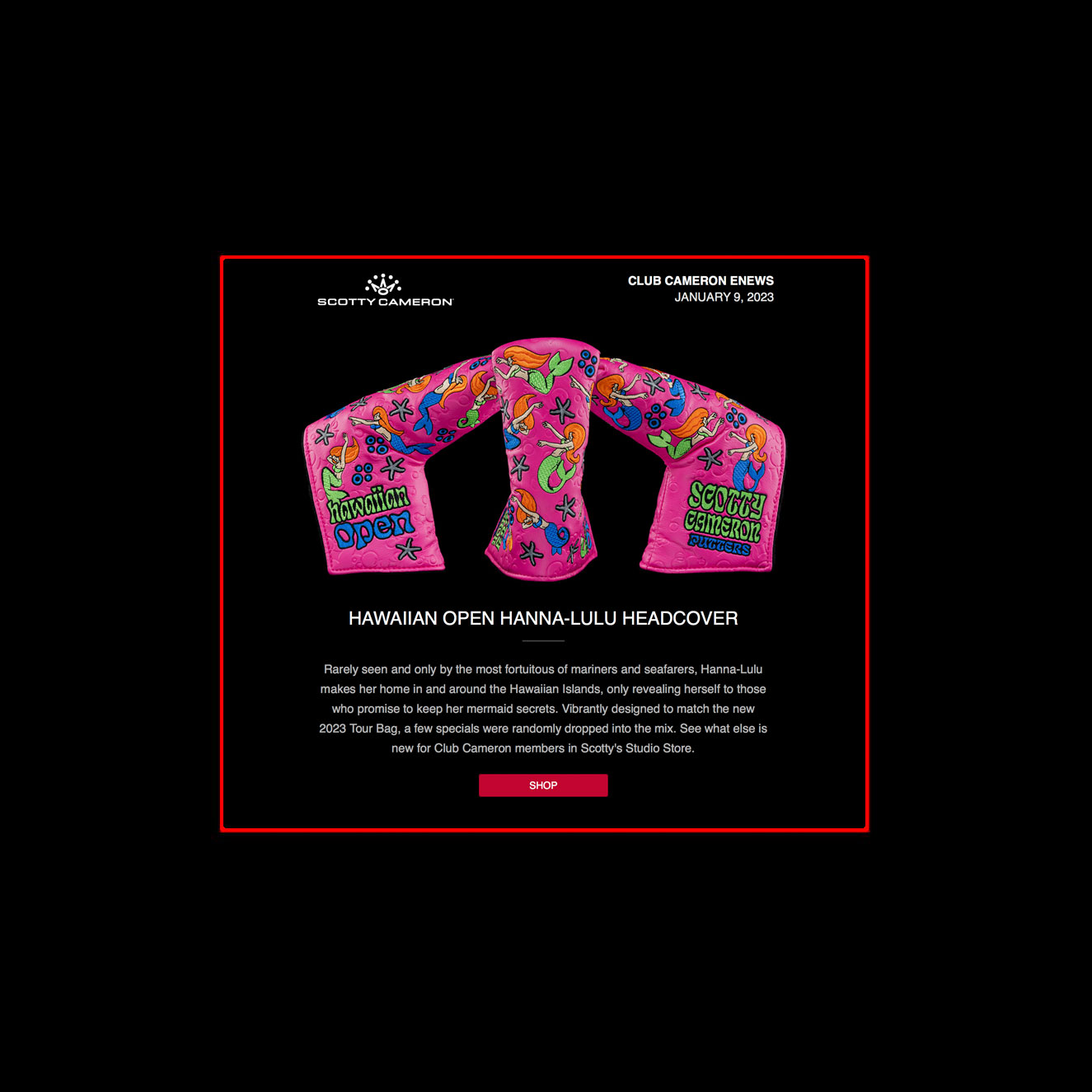 NEW 2023 Scotty Cameron Club Cameron Full Kit (NO MEMBERSHIP