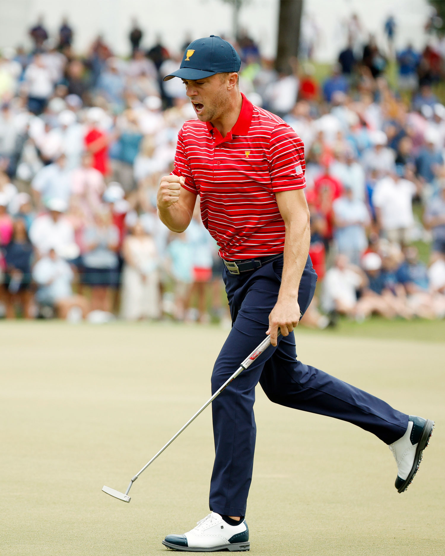 Justin Thomas Celebrating