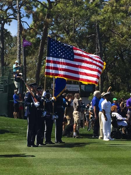 The Color Guard kicks off the Valspar Championship week in Florida.