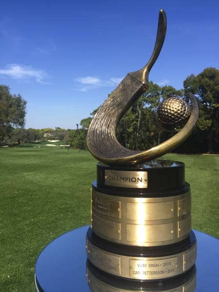 2016 PGA Tour Valspar Championship trophy.