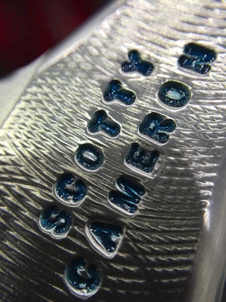 The beauty of hand-stamping.