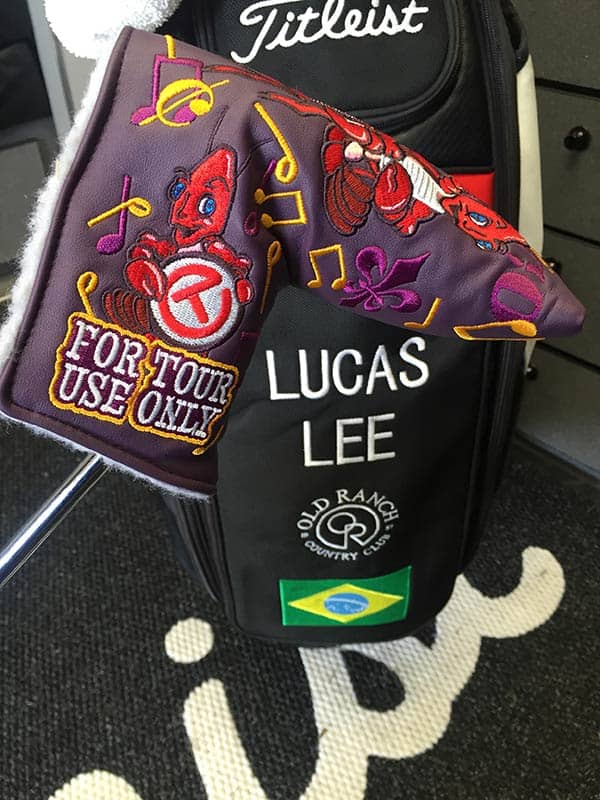 Titleist FPL Lucas Lee got a Circle T Crawfish headcover this week.
