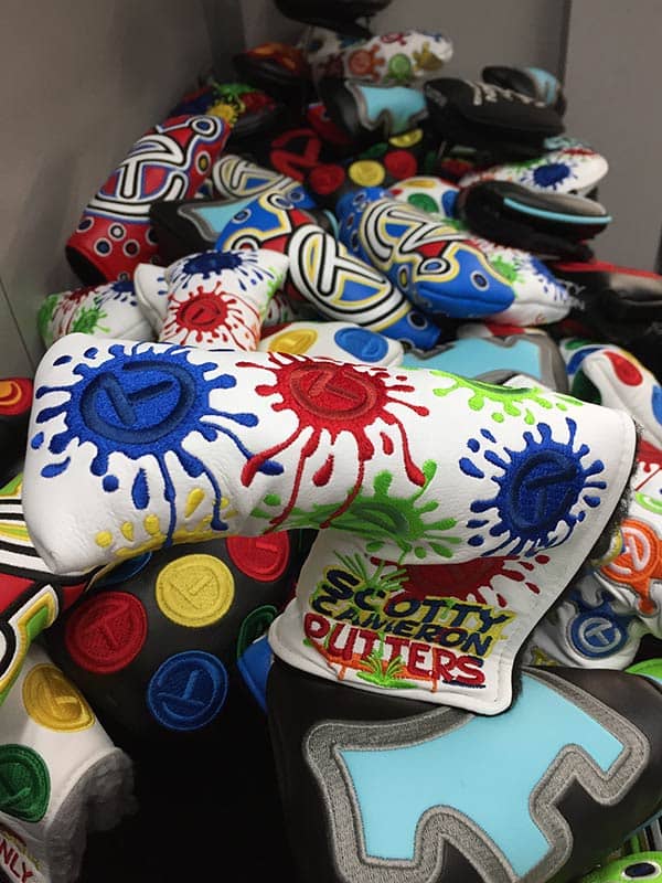New Circle T Paint Splash headcovers on Tour.