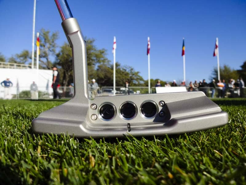 A new Scotty Cameron Select Concept 2 Tour putter at the WGC-Dell Match Play event in Austin.