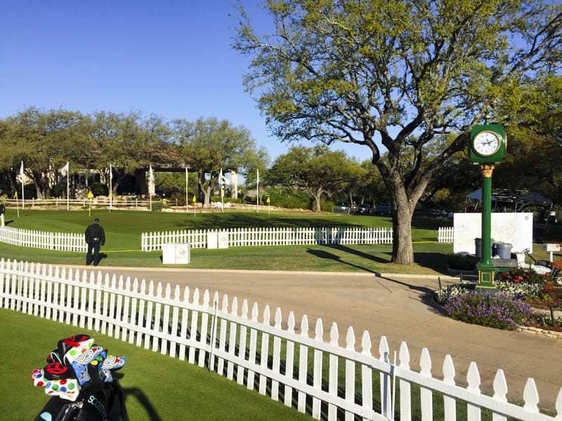 The scene early in the week at Austin Country Club.