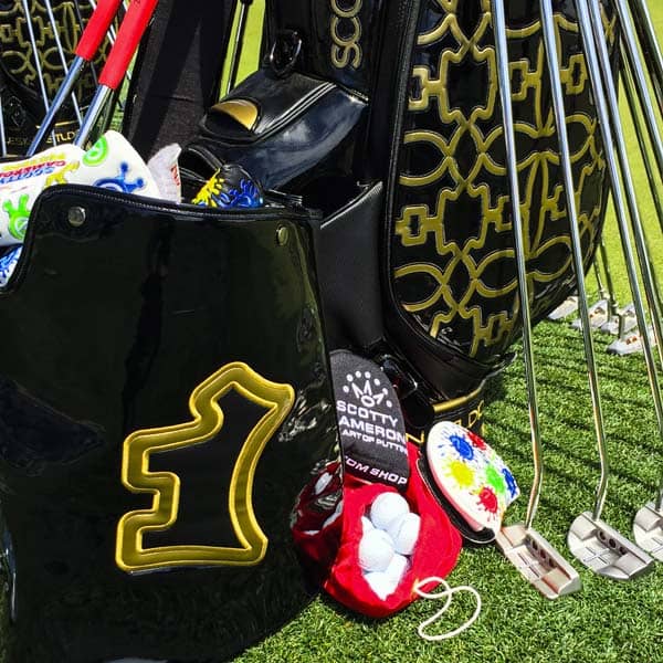 Look at all of that Scotty Cameron Tour gear!
