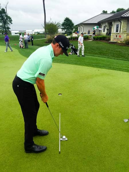 Titleist FPL player Jimmy Walker working on his drills.