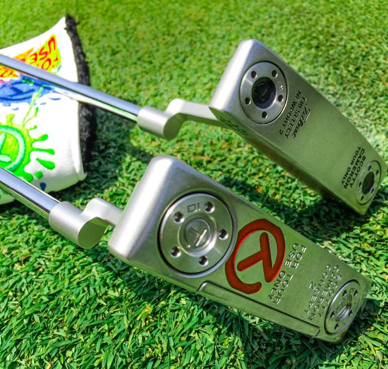 A tale of two inlays: A Tour Only T10 Select Newport 2 next to a new 2016 Select Concept 2.
