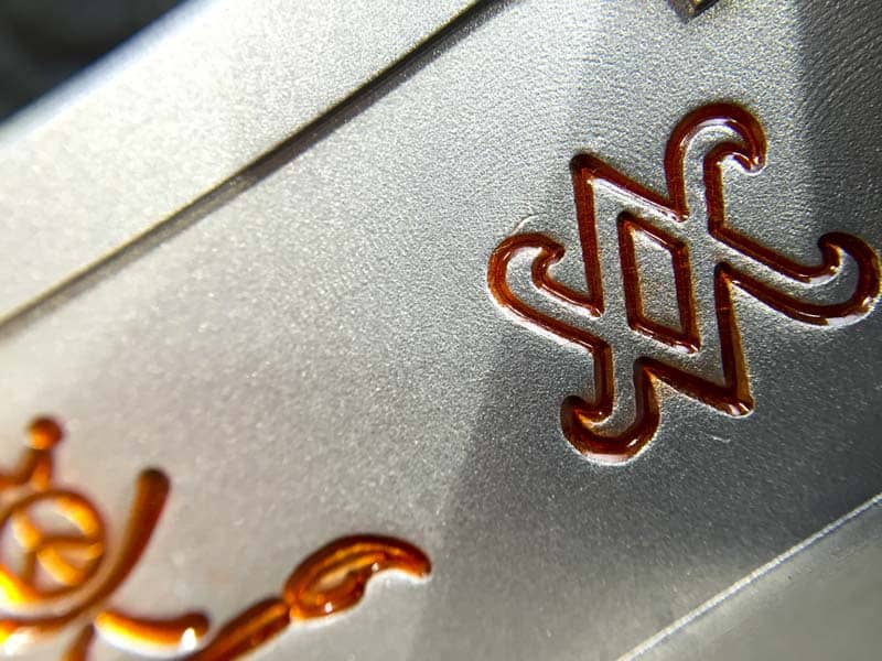 Hand-stamped SC Diamond.