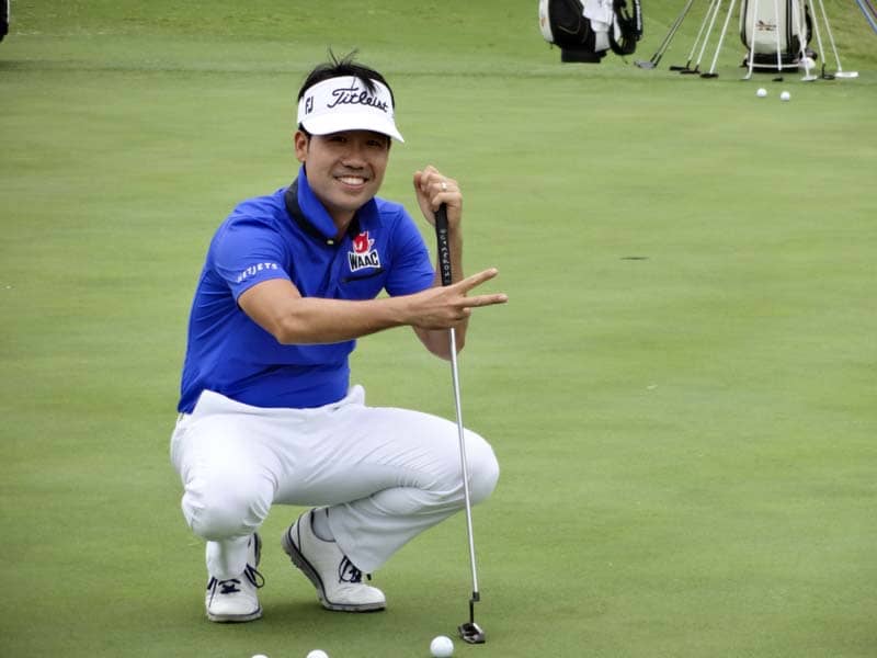 Kevin Na is all smiles today in Texas.